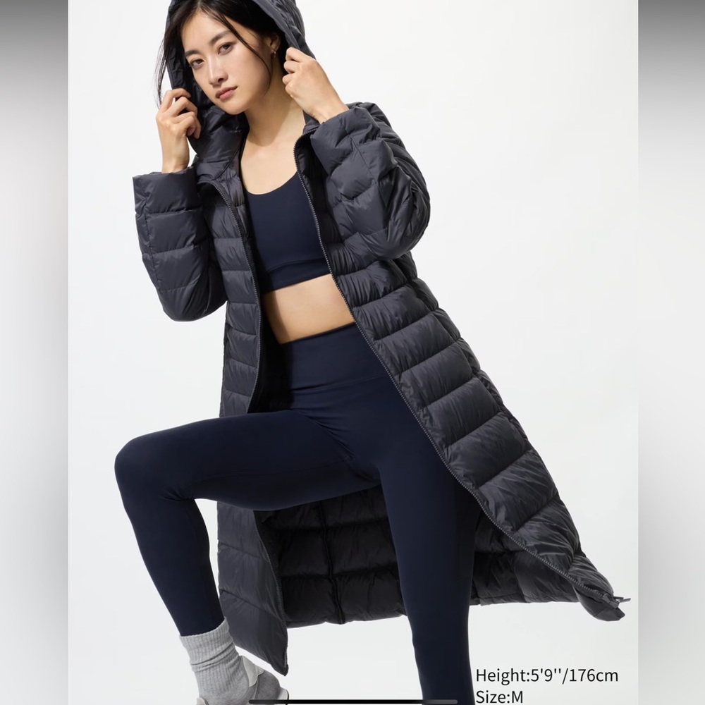 Uniqlo Ultra Light Down Jacket in Dark Gray/Navy